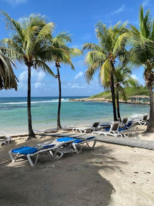 Studio Bord De Mer Avec Piscine - Le Manganao, Saint-Francois Bagian luar foto