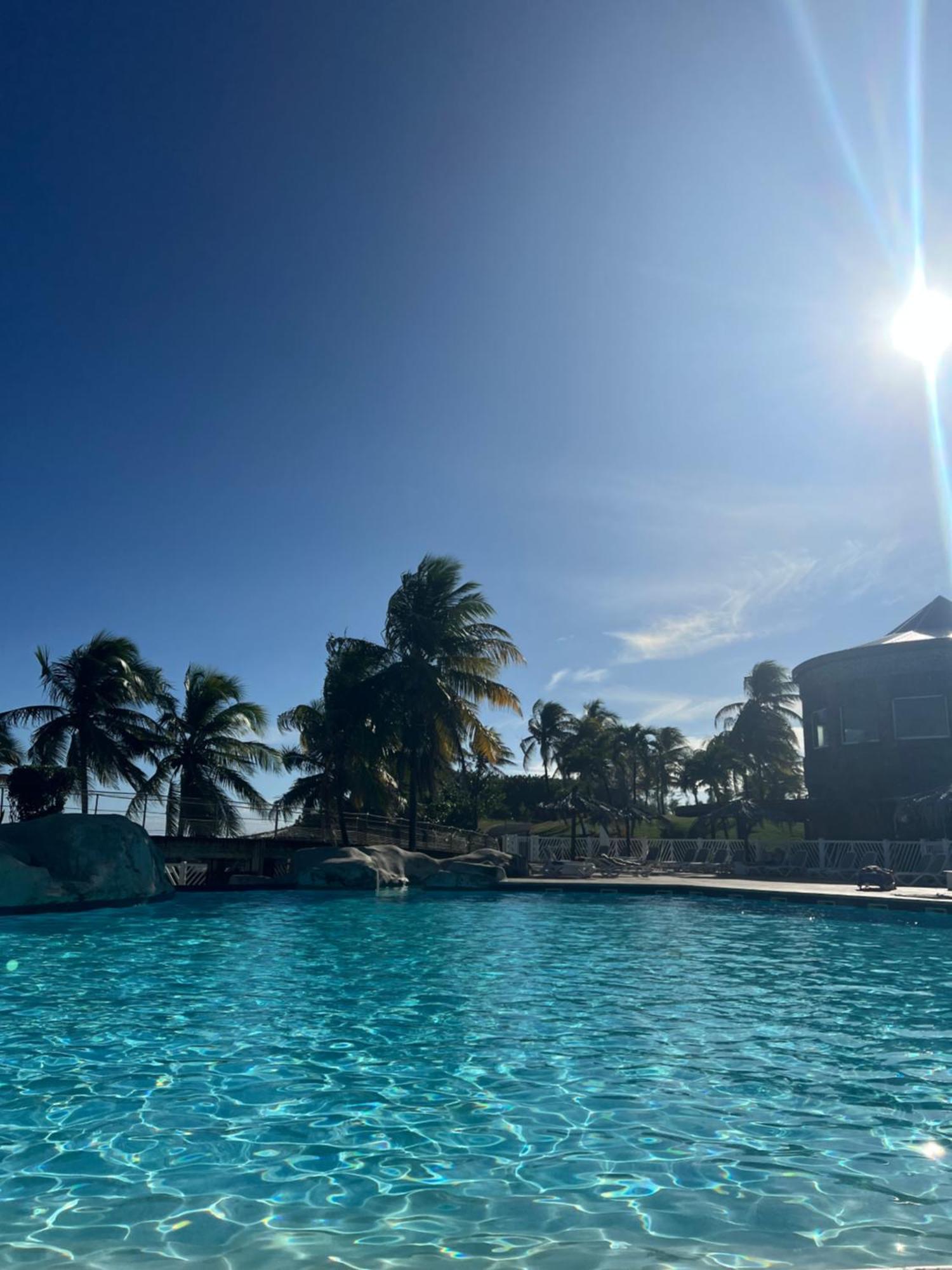 Studio Bord De Mer Avec Piscine - Le Manganao, Saint-Francois Bagian luar foto